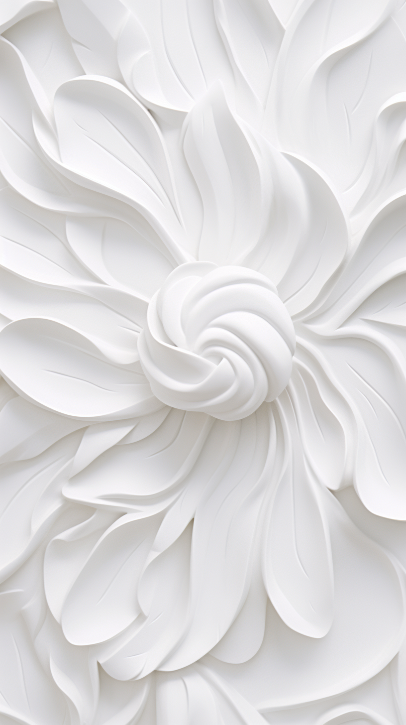 Elegant White Floral iPhone Background for Free Download
