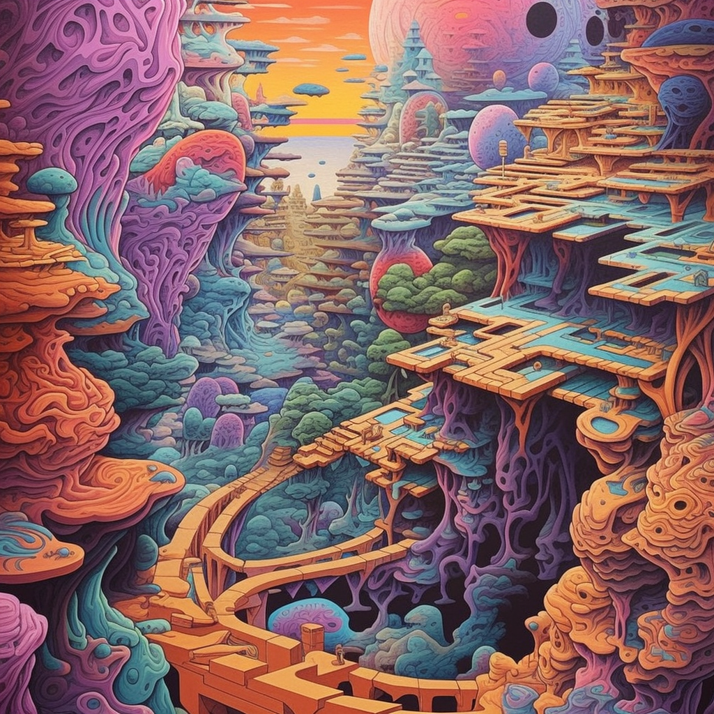 Psychedelic fractured reality 2