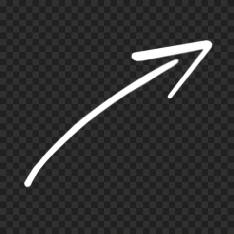 HD White Line Arrow PNG