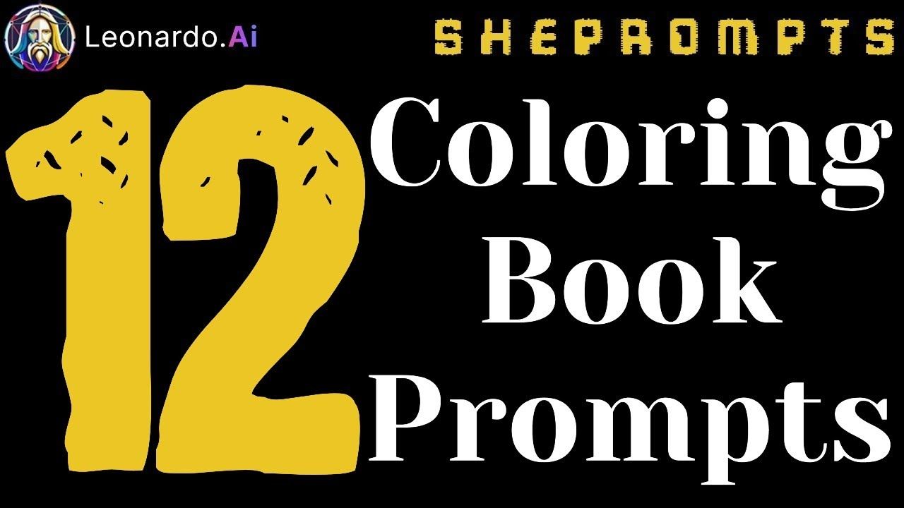 Create Fun Coloring Book Pages in Leonardo AI Using These 12 Styles  (PLUS Free download! ⬇️)