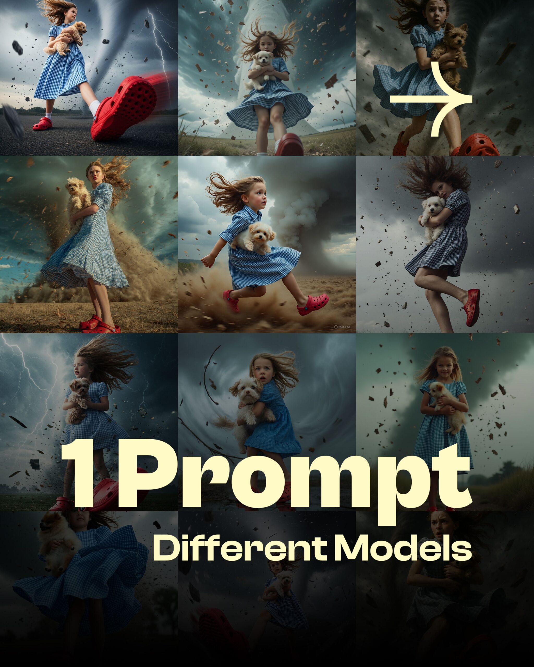 1 Prompt, Different Model