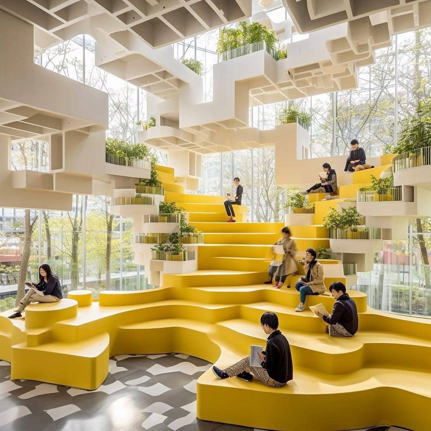 “The Library of the Future” by Celeste Design Studio.