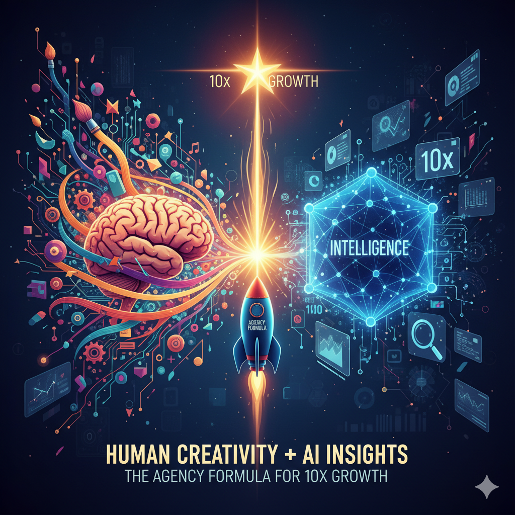 Human Creativity + AI Insights: The Agency Formula for 10x Growth