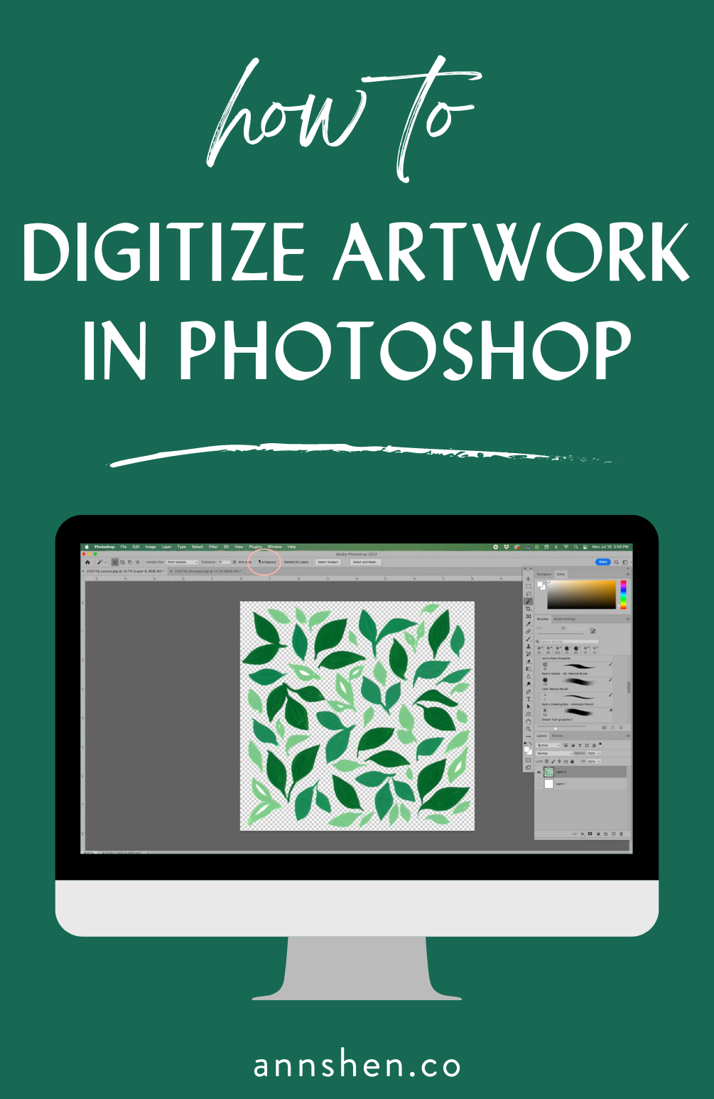 How to Digitize Paintings in Photoshop