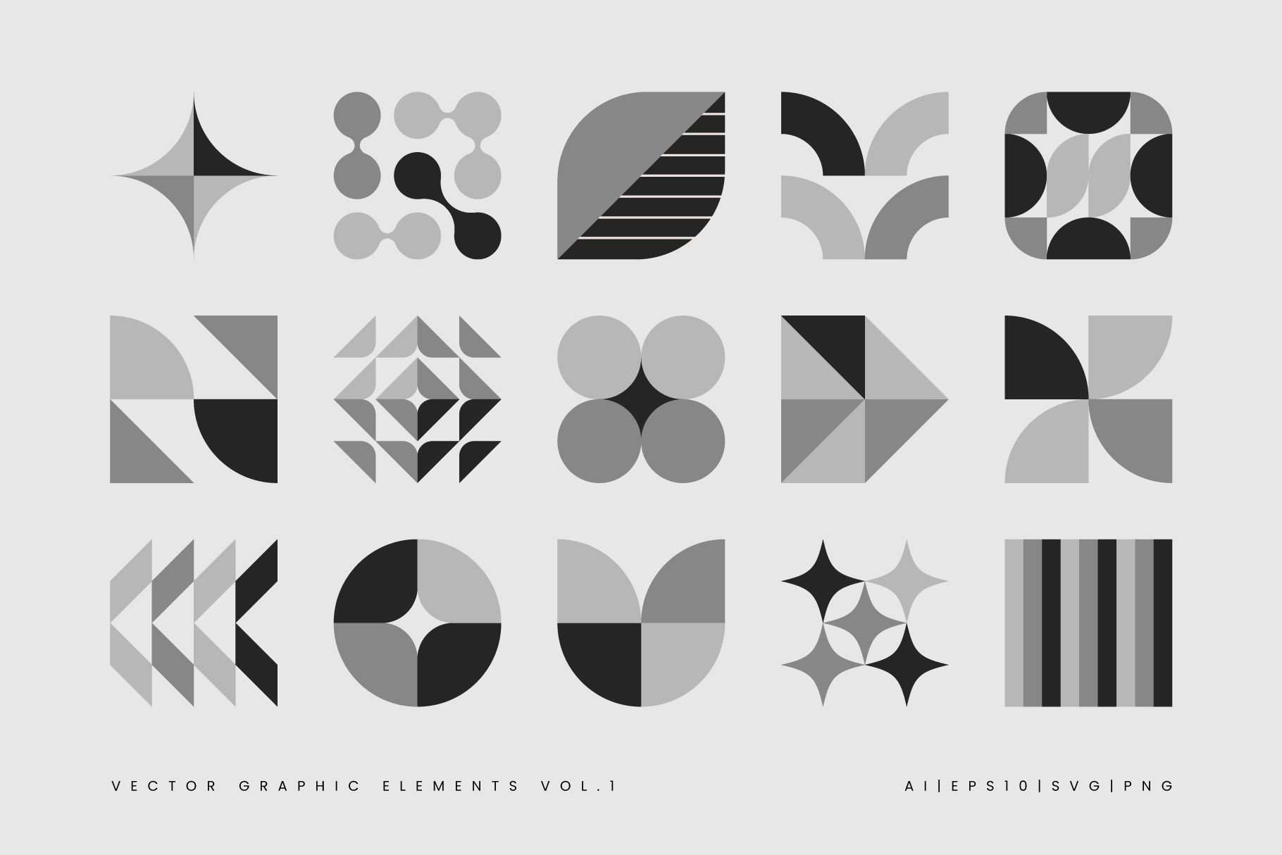 Vector Graphic Elements – Vol.1 | Léo Alexandre