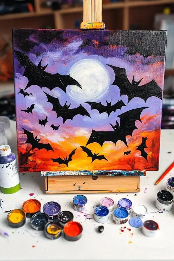 18 Unique Halloween Paintings on Canvas Ideas to Try This Year