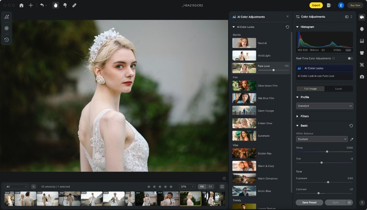 Transform Your Wedding Photos with Evoto AI Photo Editor