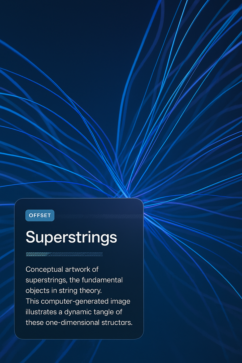 Dynamic Superstrings Conceptual Artwork in Computer Graphics