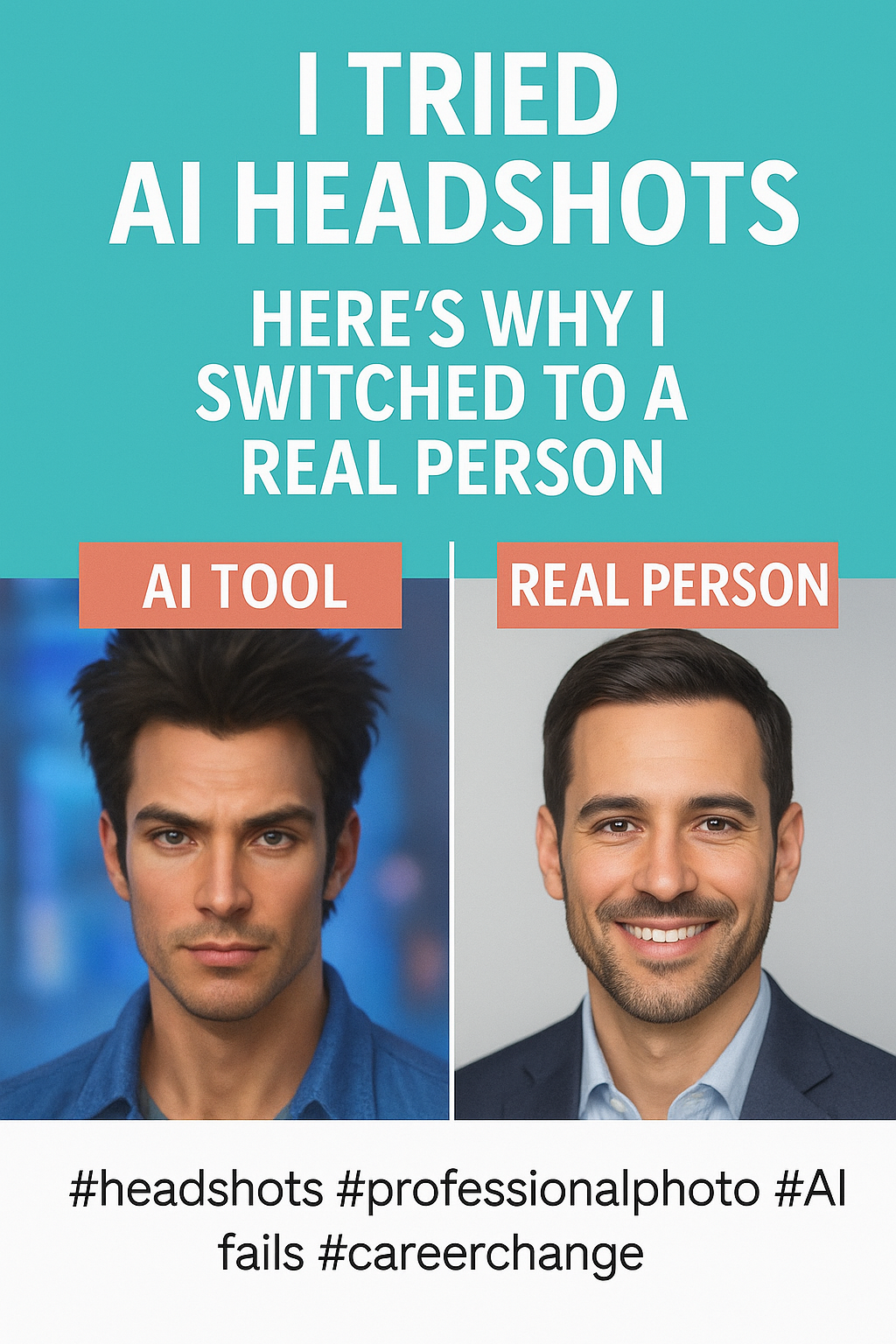I Tried AI Headshots — Here’s Why I Switched to a Real Person