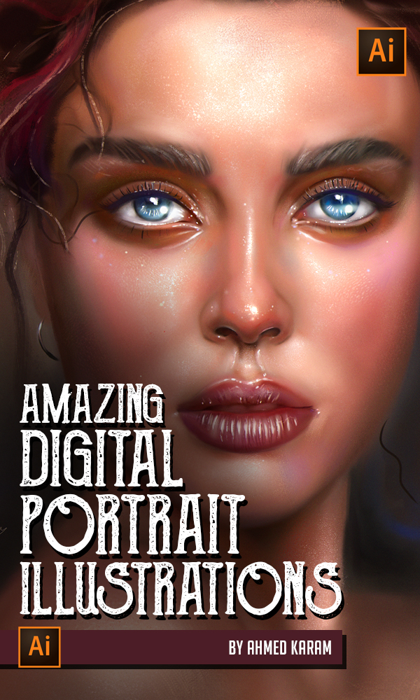 Amazing Digital Illustration Portrait Paintings by Ahmed Karam – Graphic Design Junction