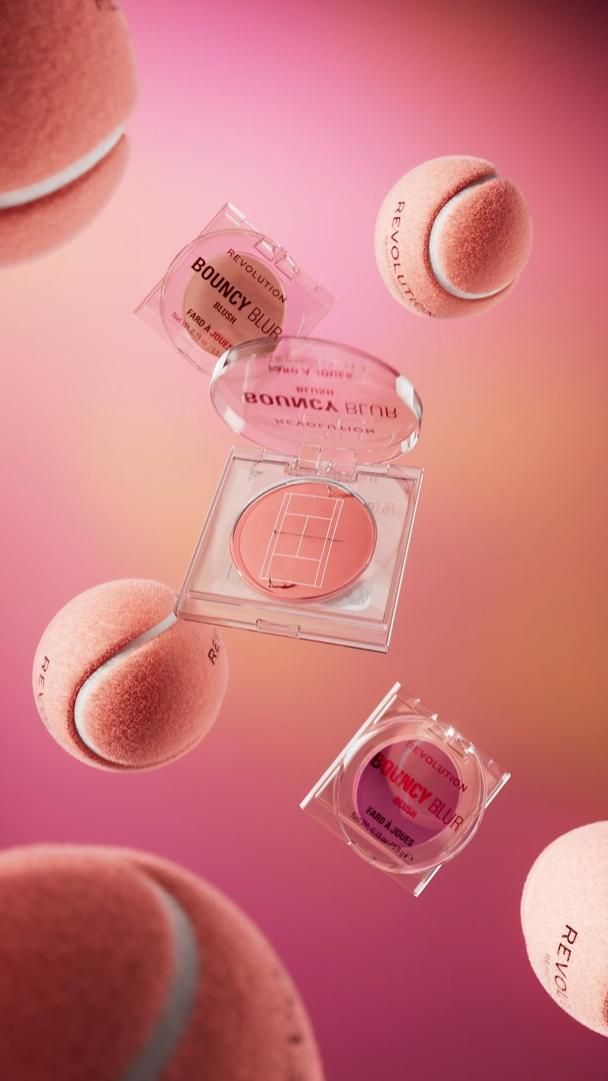Wimbledon x Beauty: 3D Tennis Ball Blush Animation by Revolution 🎾✨