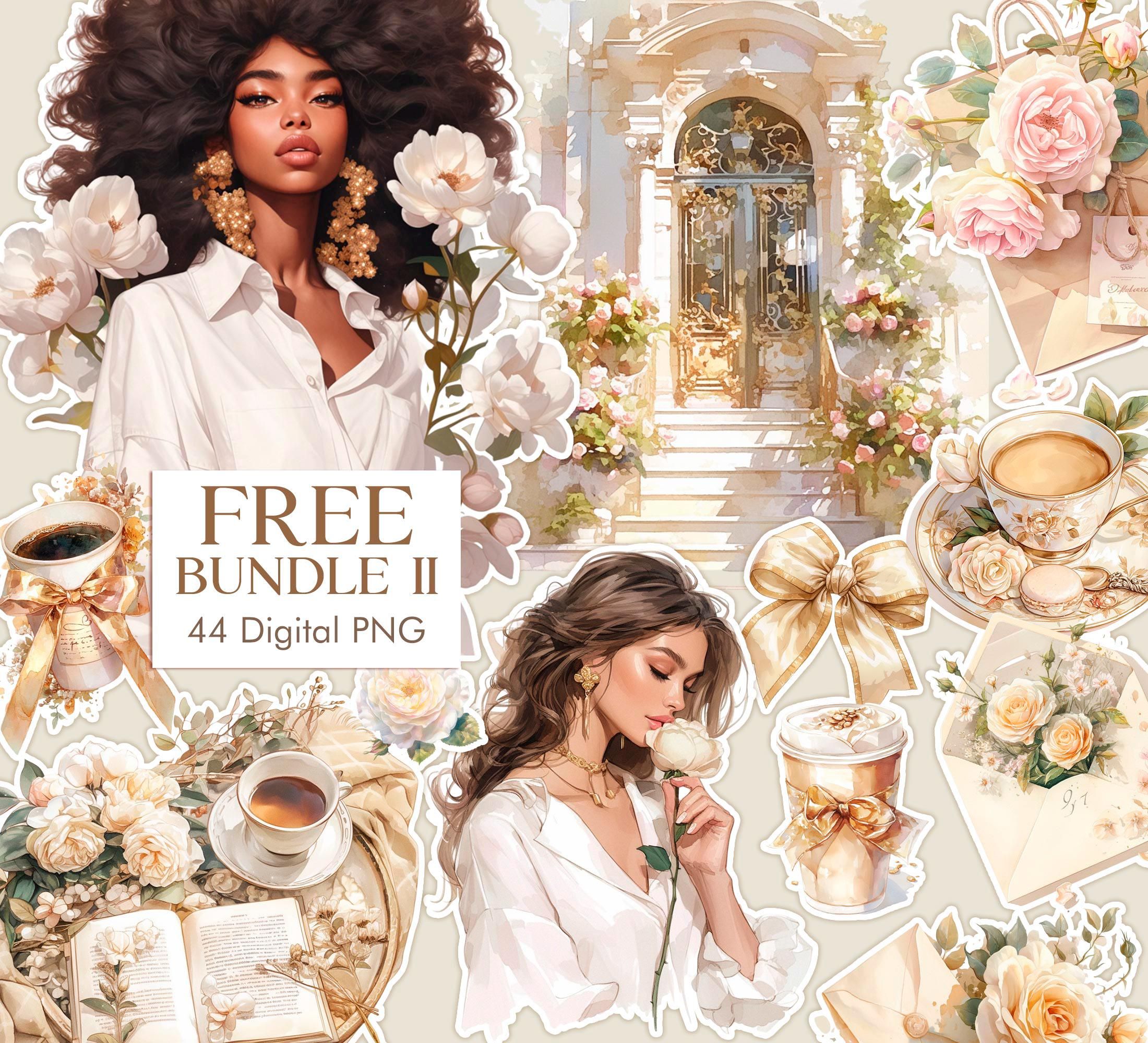 Agenda glam aquarelle, clipart routine du matin, clipart soins personnels, autocollant numérique, PinkClipart, café Clipart PNG, coquette Clipart PNG