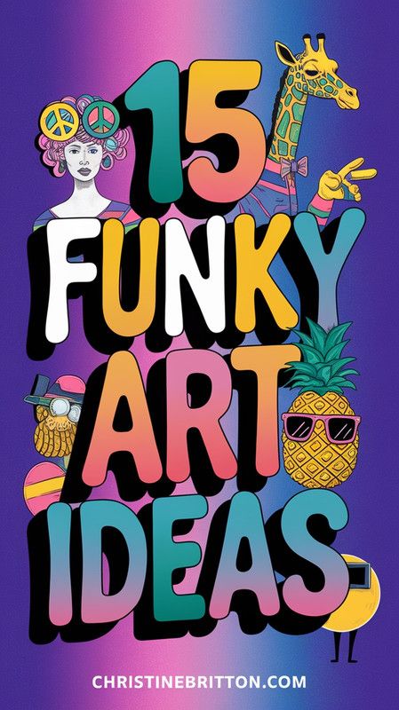 15 Retro & Funky Art Ideas – Perfect for Sketchbooks! 🌈📘