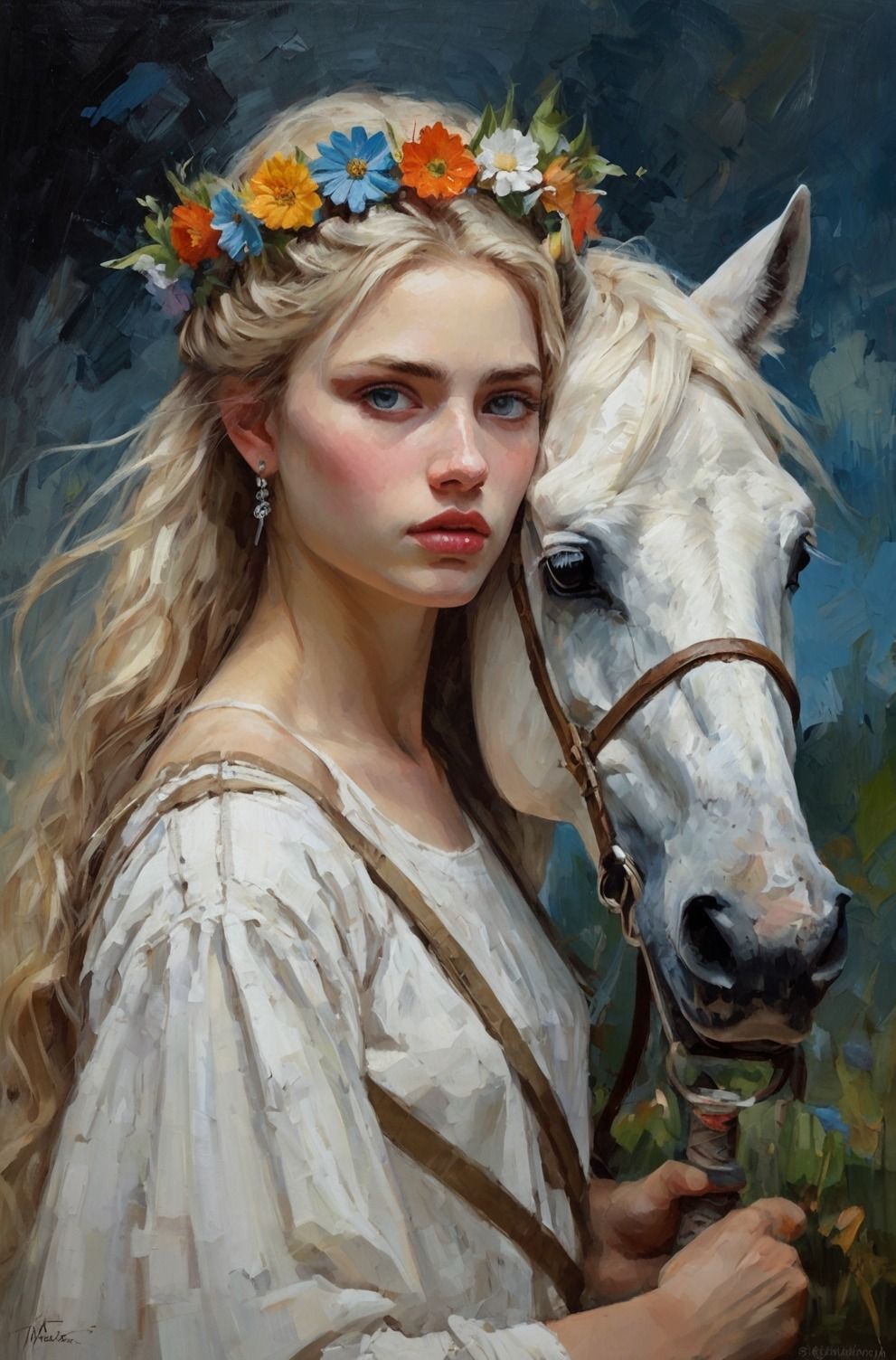 Girl and her horse