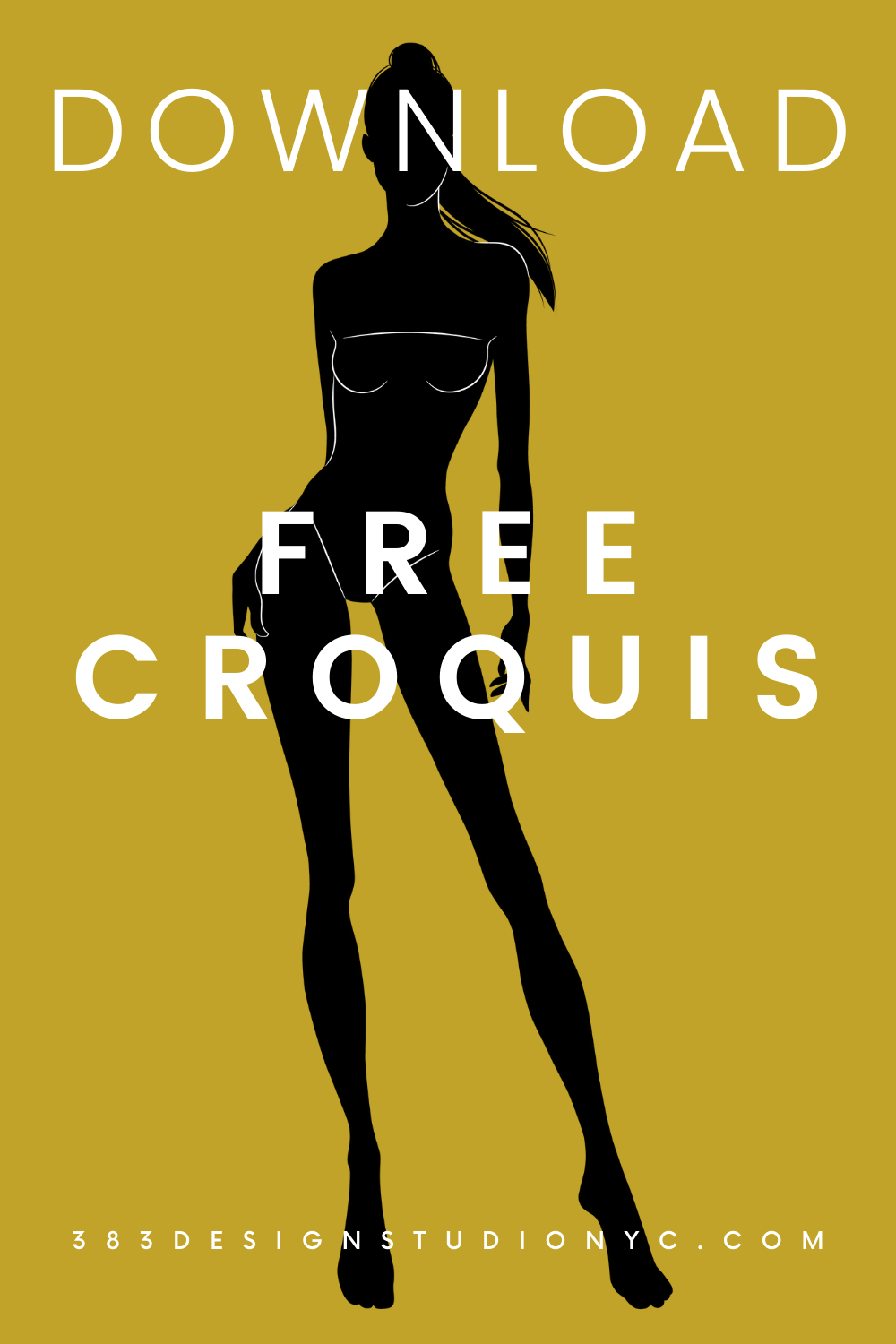 Free Fashion Flat Sketch Croquis Template