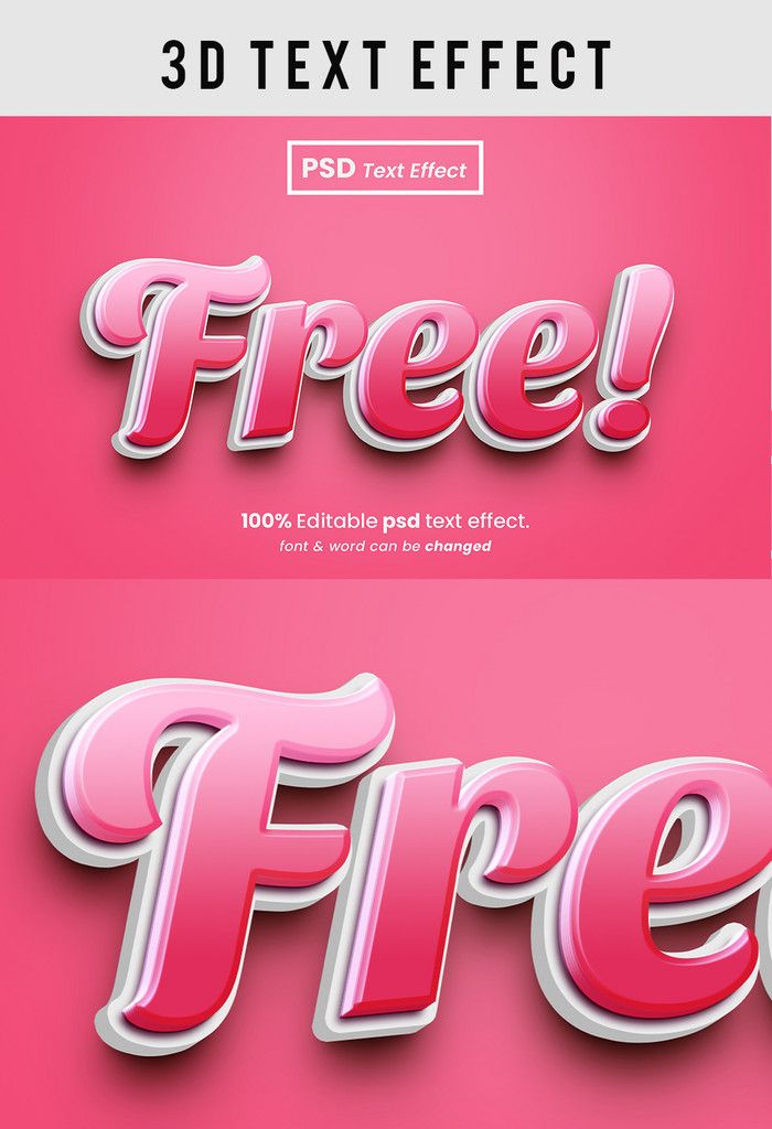 Free 3d Editable Psd Text Effect PNG Images | PSD Free Download – Pikbest