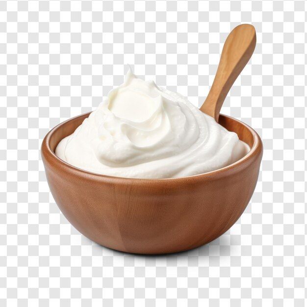 Creamy in wooden bowl | Premium AI-generated PSD