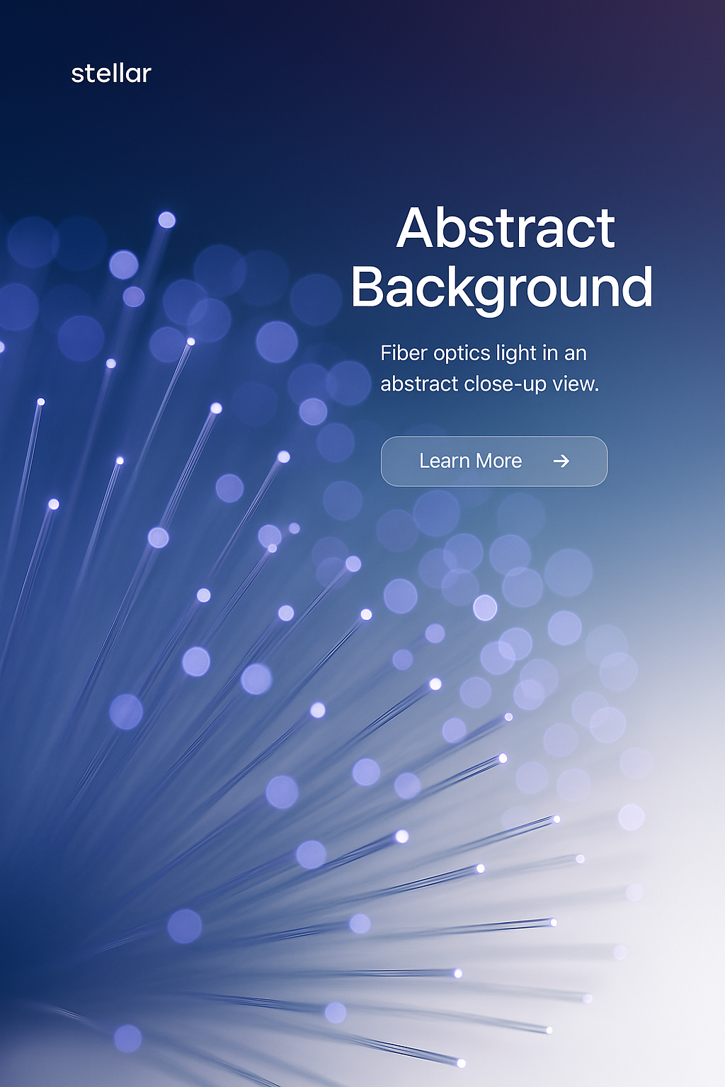 Abstract Fiber Optics Light Background for Technology Themes