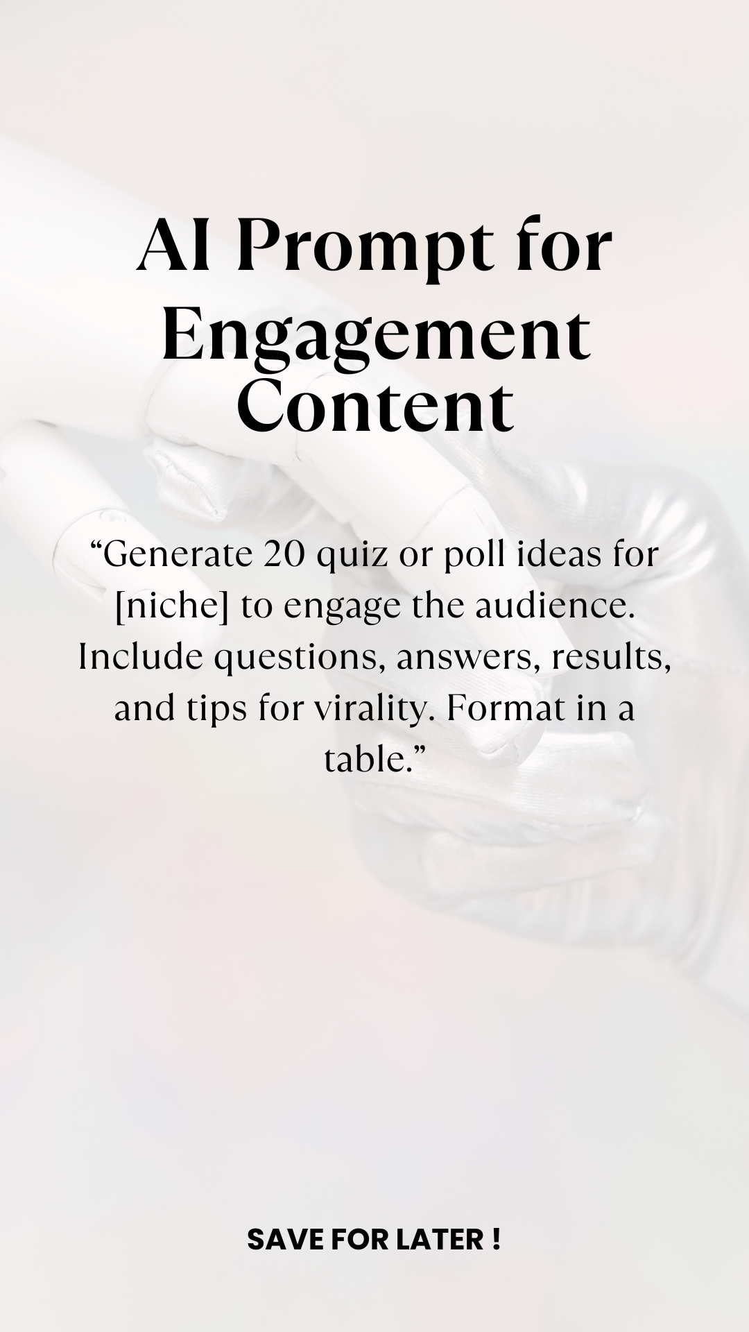 AI Prompt For Engagement Content