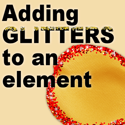 Adding glitters to your elements | Scrapbook Campus