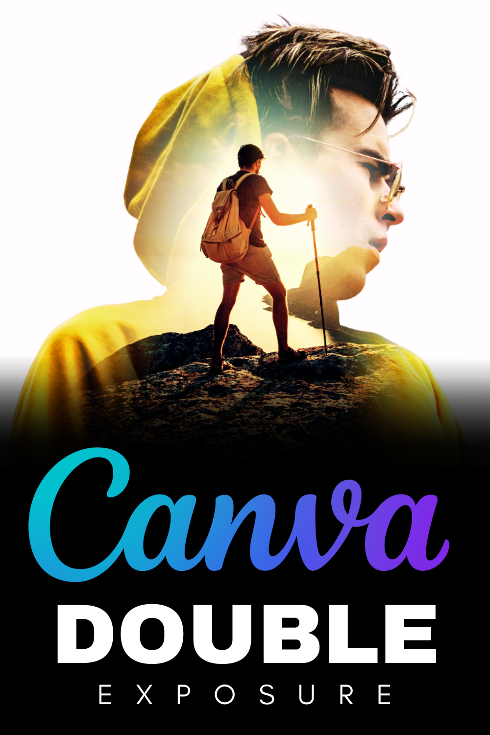 Canva Poster Design Hack: Master the Double Exposure Effect!