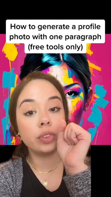 How to generate a profile photo with one paragraph