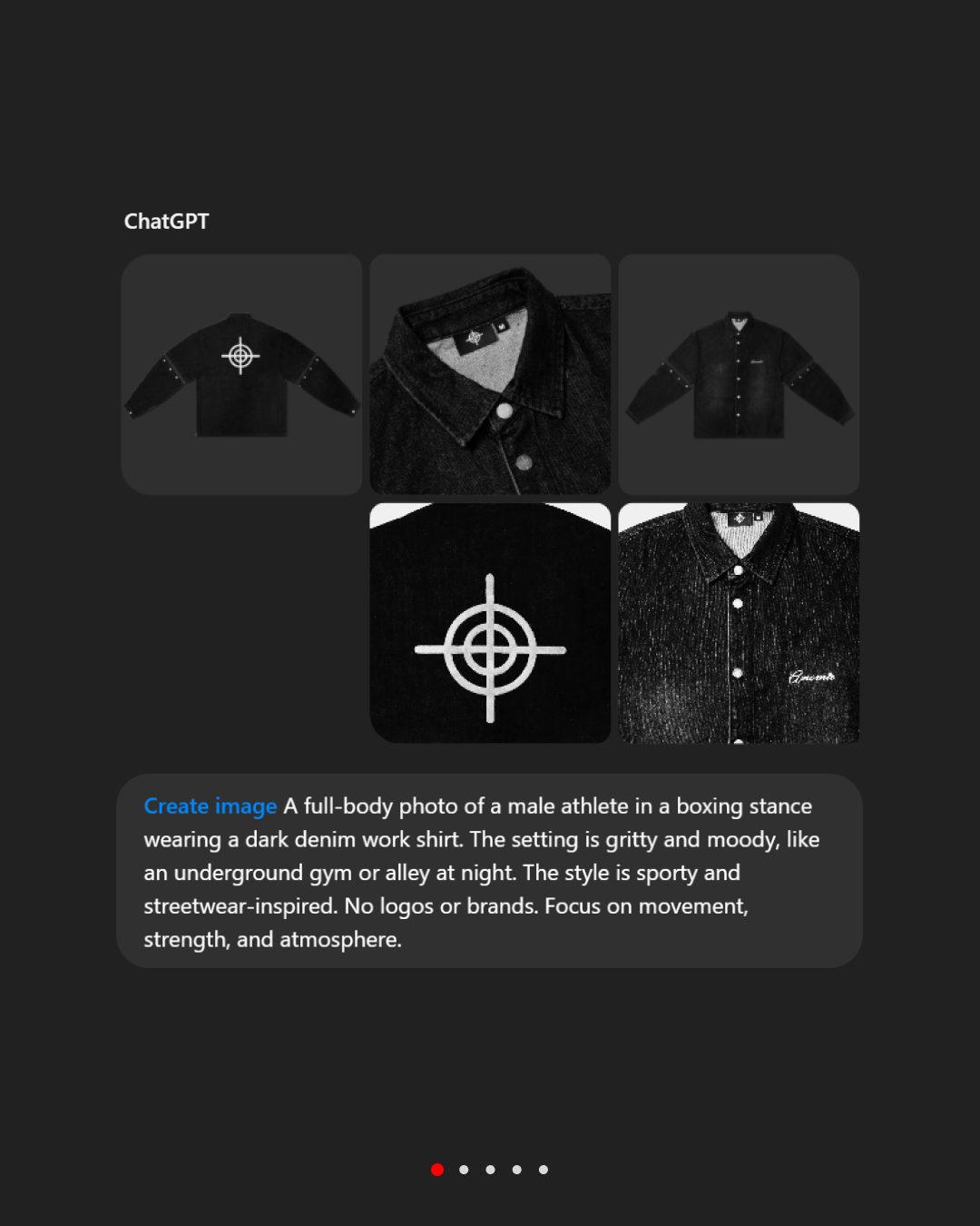 ChatGPT Clothing Product Image Gen Prompt for Streetwear Brand – 1