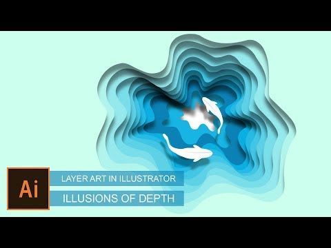 layer art in illustrator | illustration | Illusions of Depth | illustrator tutorial | cs6 | cc