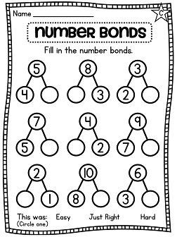 First Grade Math Centers: Number Sense, Part Part Whole, Number Bonds, and more!