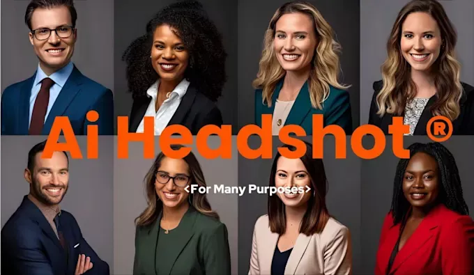 I will create your professional ai headshots
