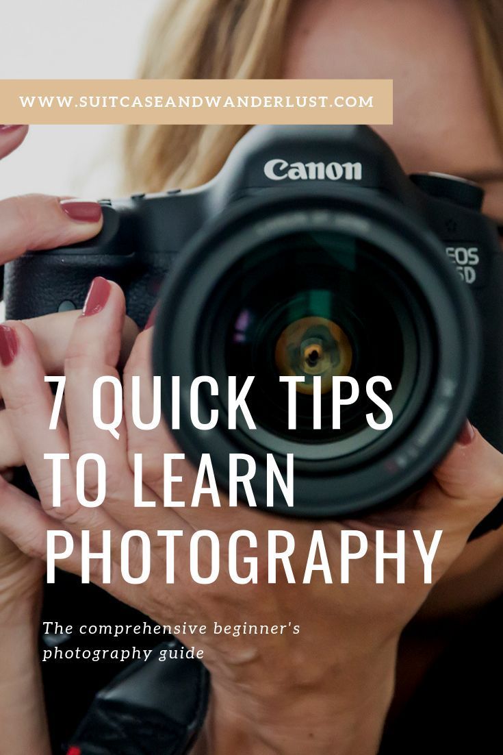 7 quick tips to learn about photography