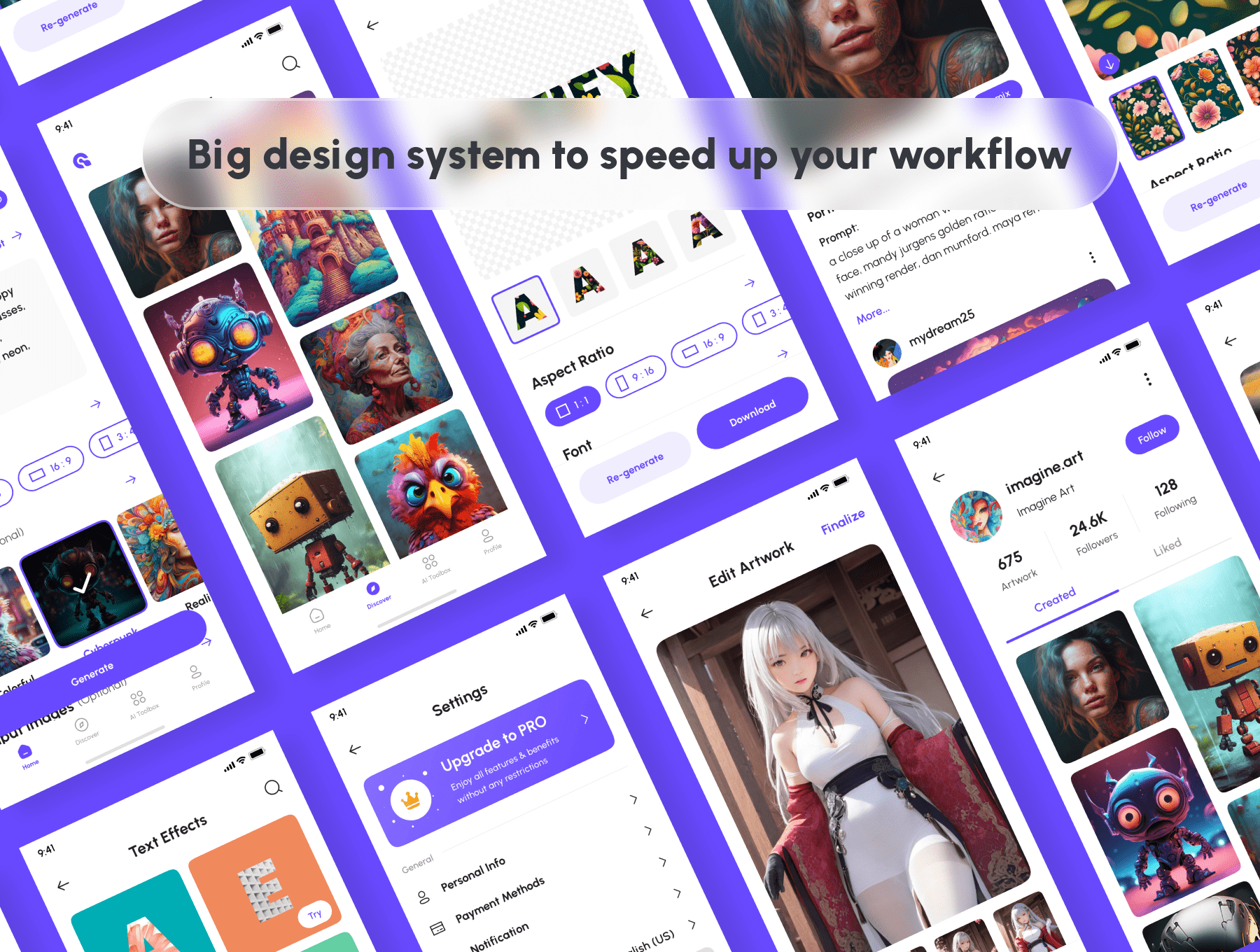 Artify – AI Art Generator App UI Kit