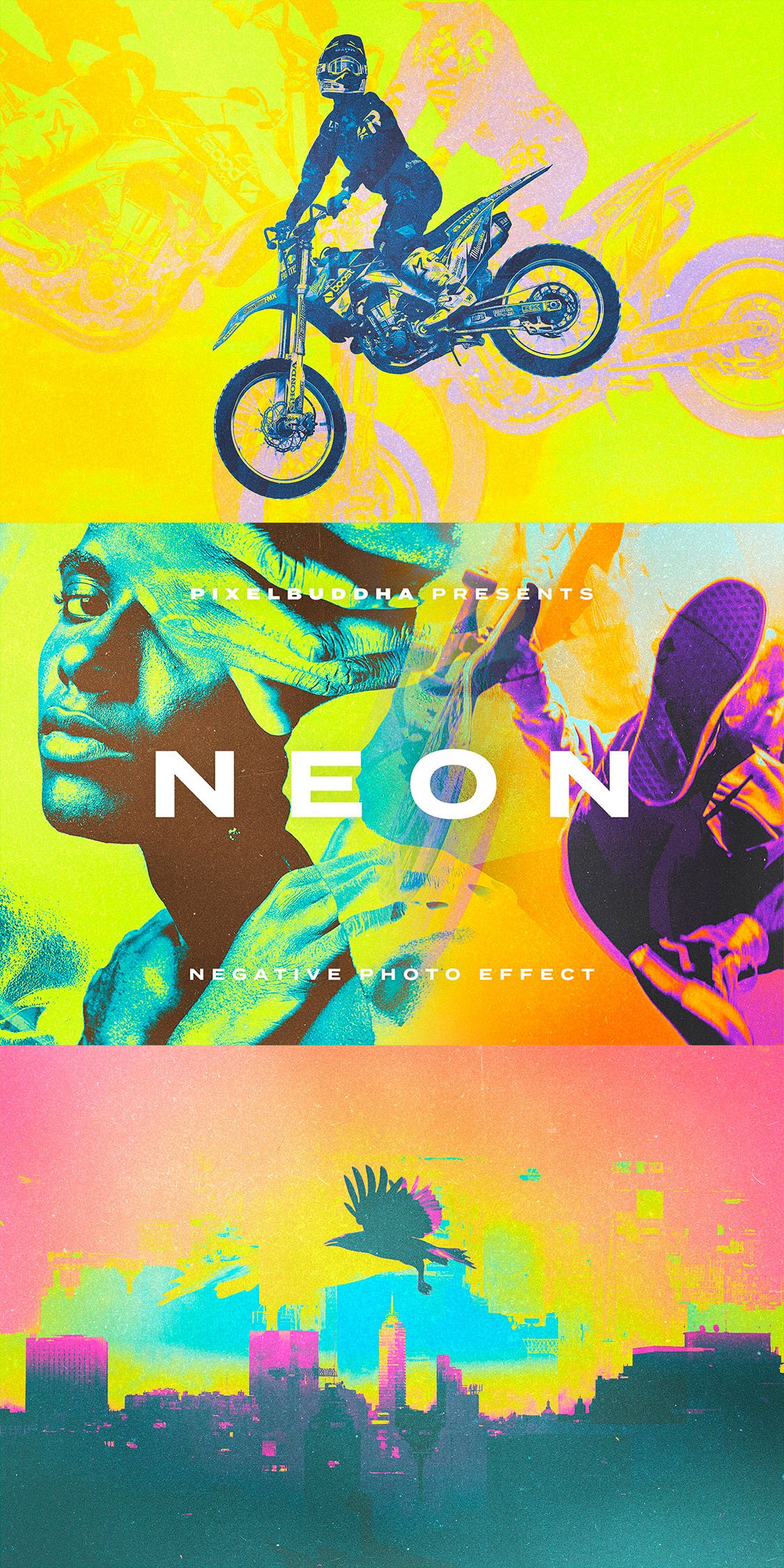 Neon Negative Photo Effect