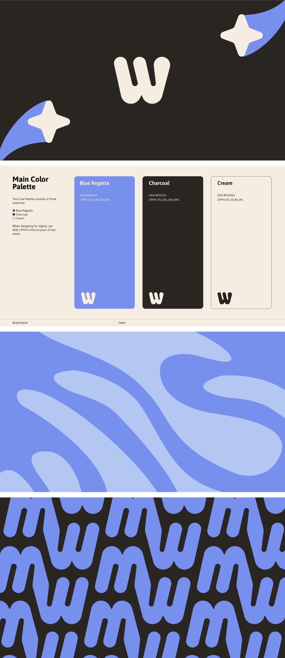 Wonder playful logo branding design