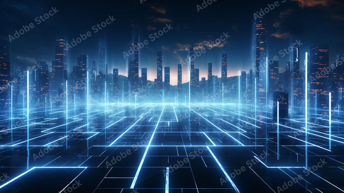 Blue Technology 4K Background.