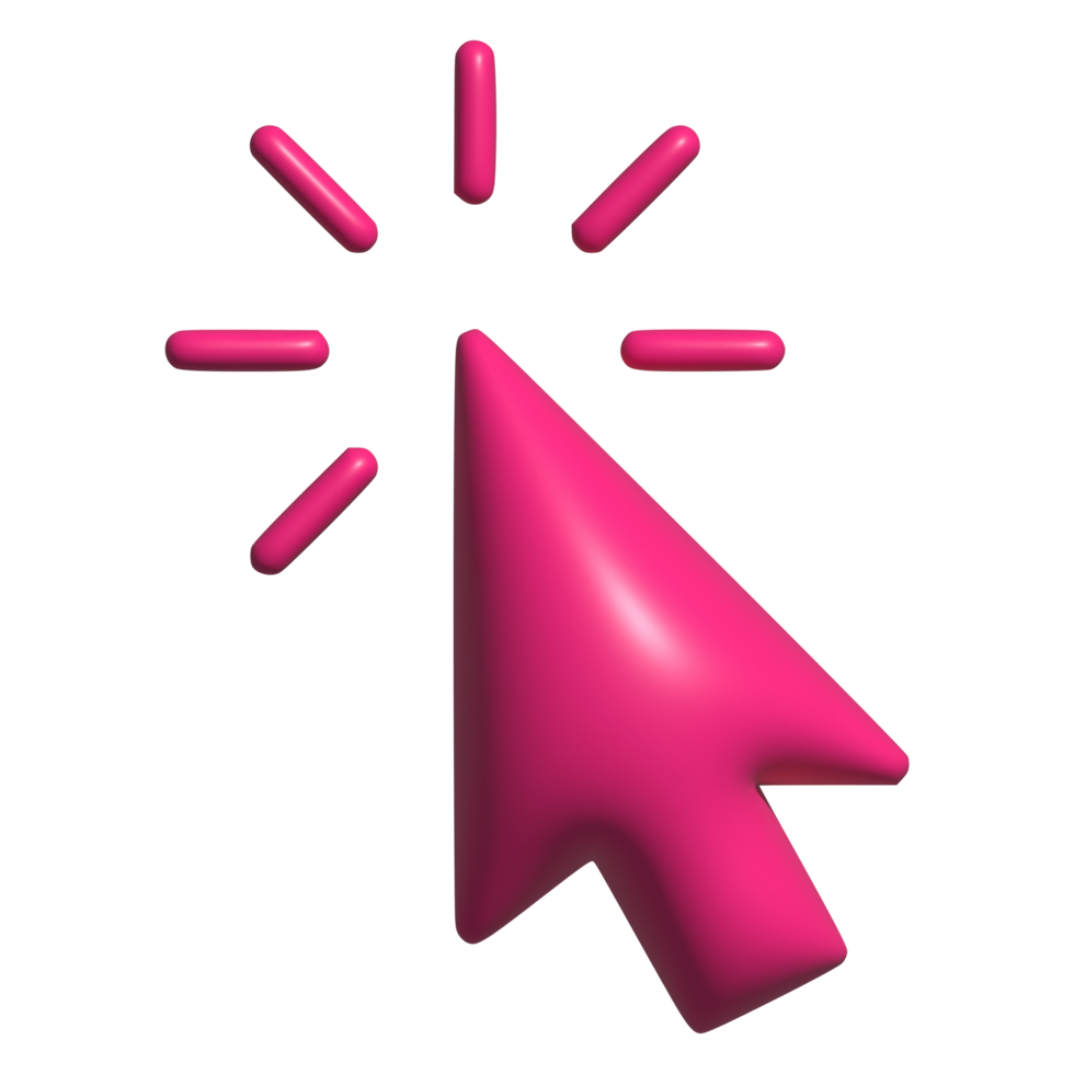 Download 3d icon of cursor pointer for free