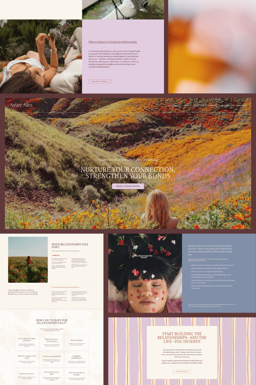 Whimsical Website Design for Therapists