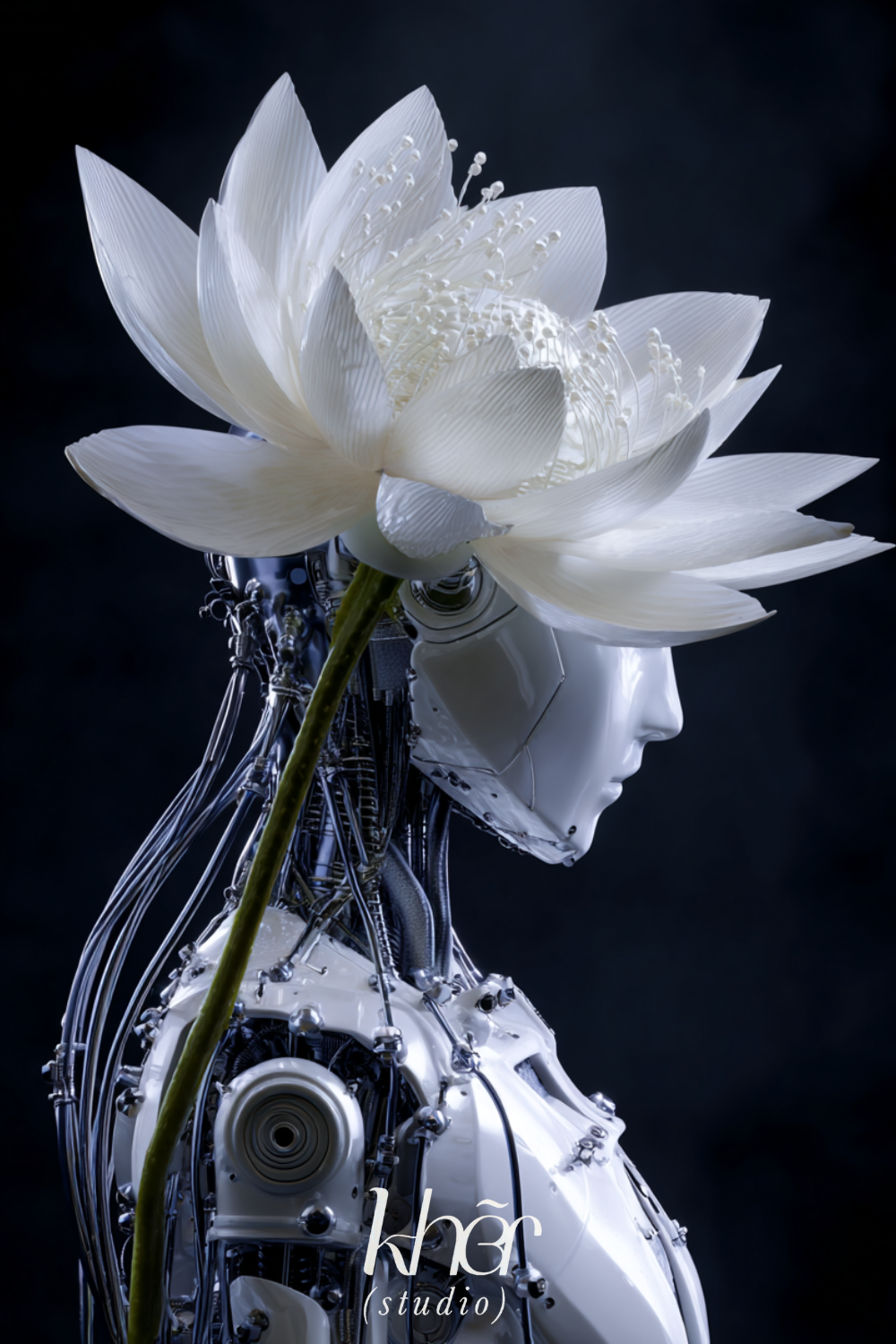 Poetic Futurism — Robot and Flower Concept Visual