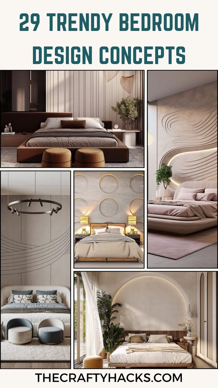 29 Trendy Bedroom Design Concepts