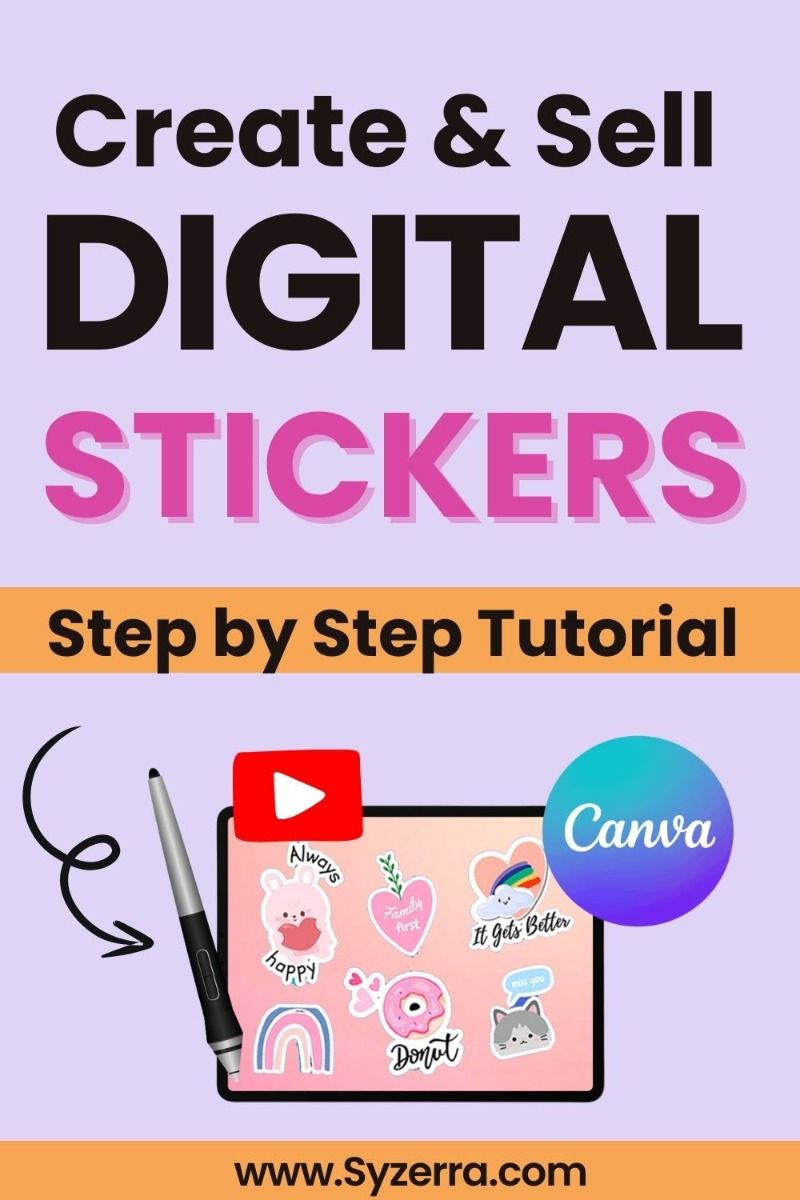 Step-by-Step Tutorial : How to Create Digital Stickers in Canva