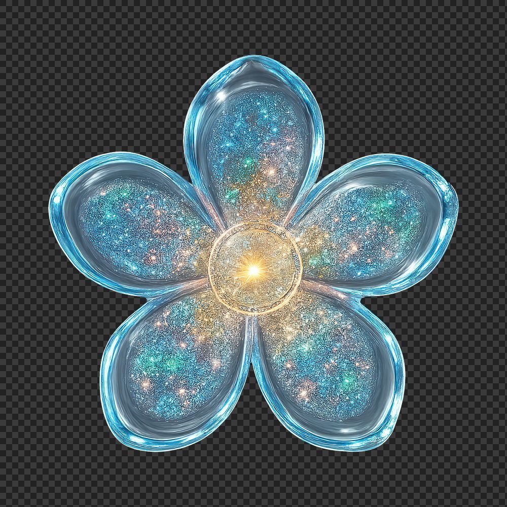 Download free png of PNG Glittering cosmic floral design by Kappy about background, transparent png, png, texture, and sparkle 22079409