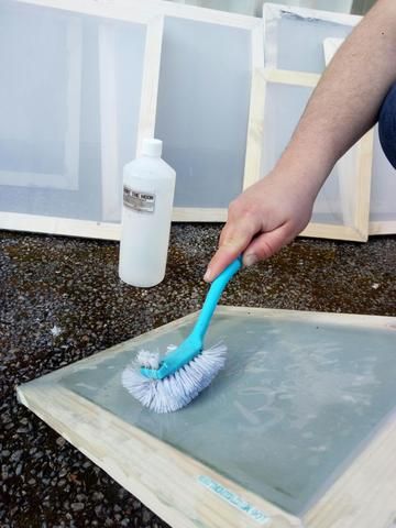 How to clean and reclaim your screen printing screens.