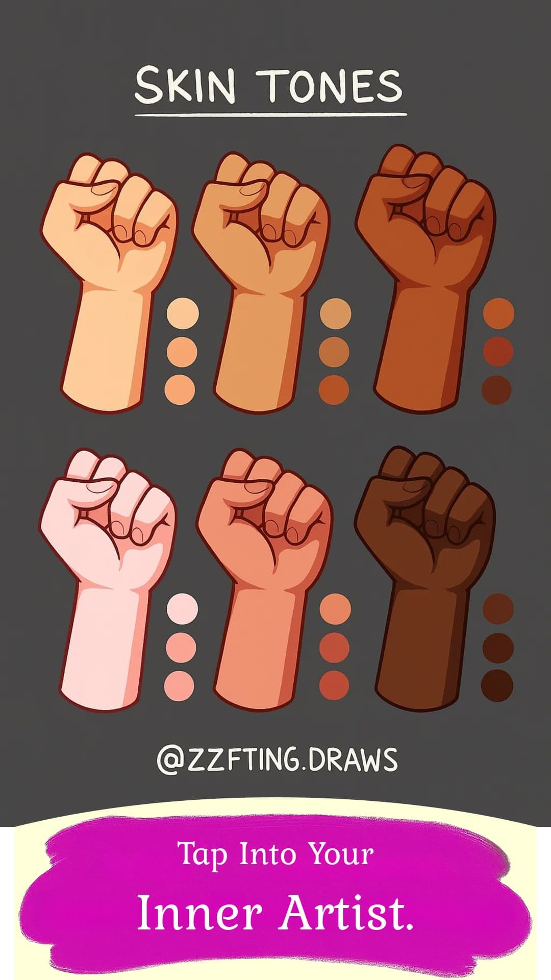 Palette Power: Achieving Authentic Procreate Character Design Skin Tones