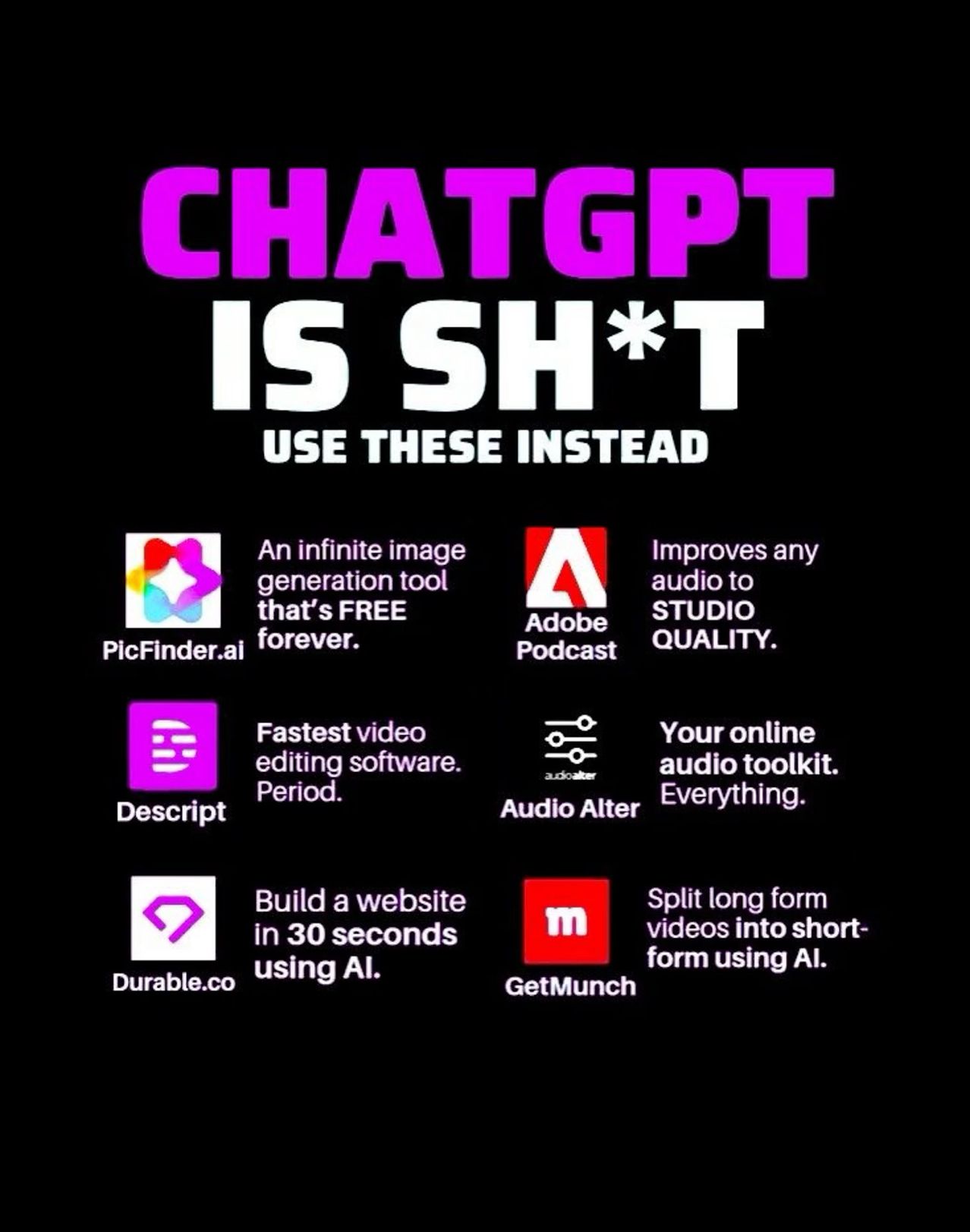 Alternatives to Chat GPT