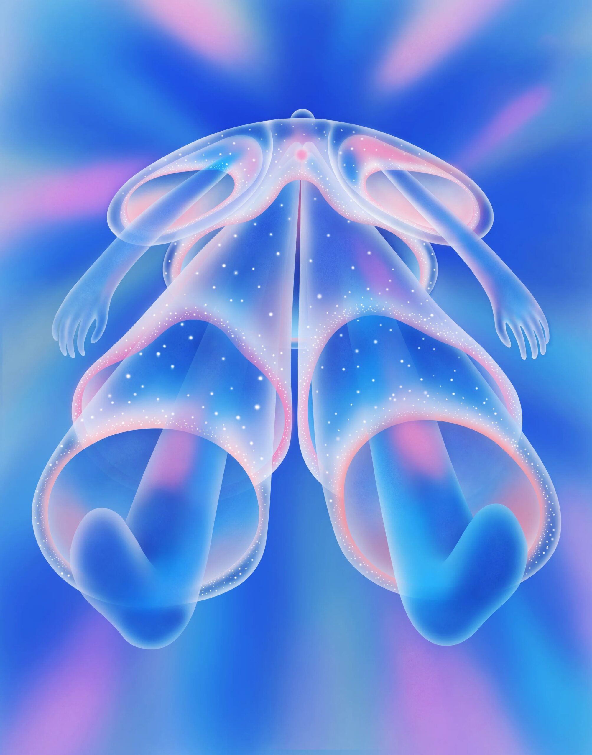 Hoi Chan’s glowing editorial commissions conjure the colour and weightlessness of sea creatures