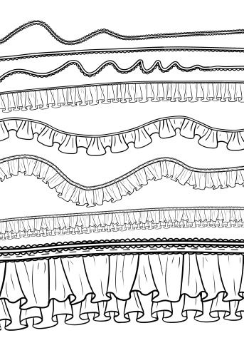Pinceles de volantes #1 – Clip Studio Assets