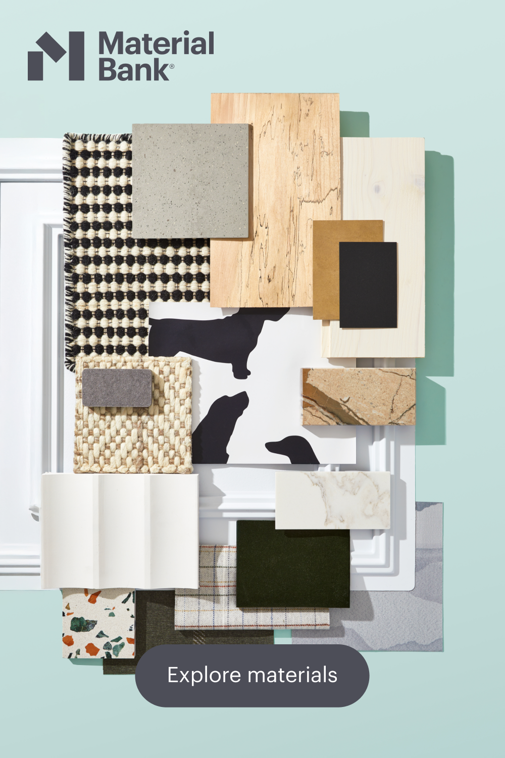 Popular materials for interior design and architecture in 2024