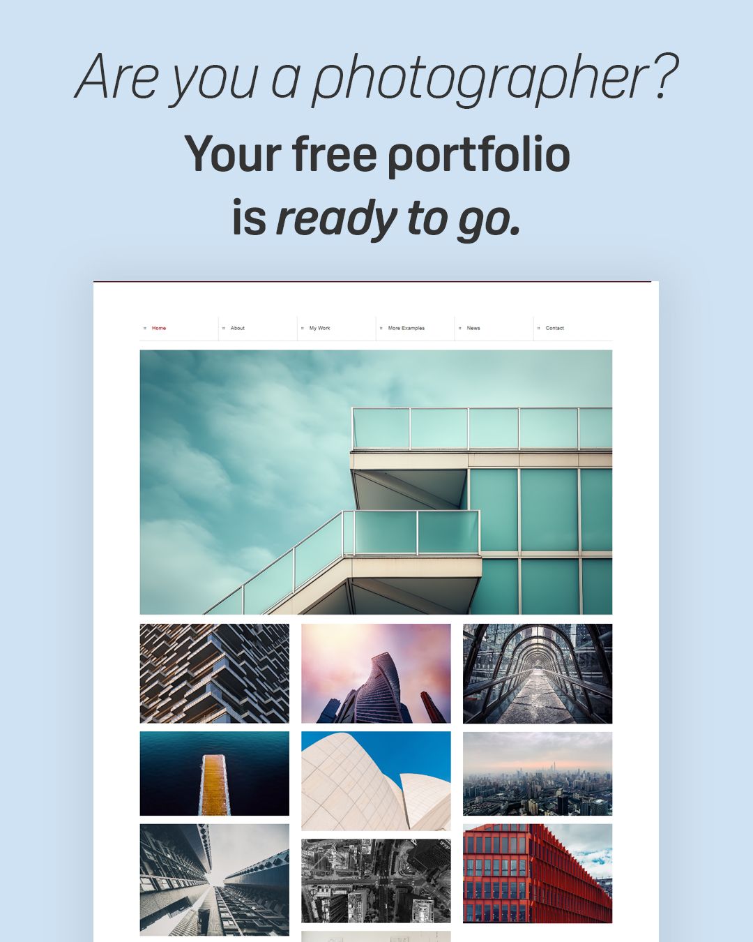 Photography Website Design by WePage.