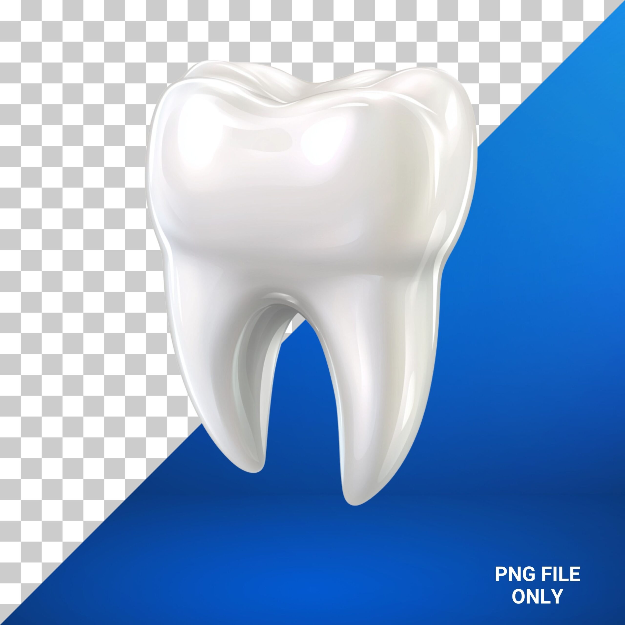 Human teeth transparent background