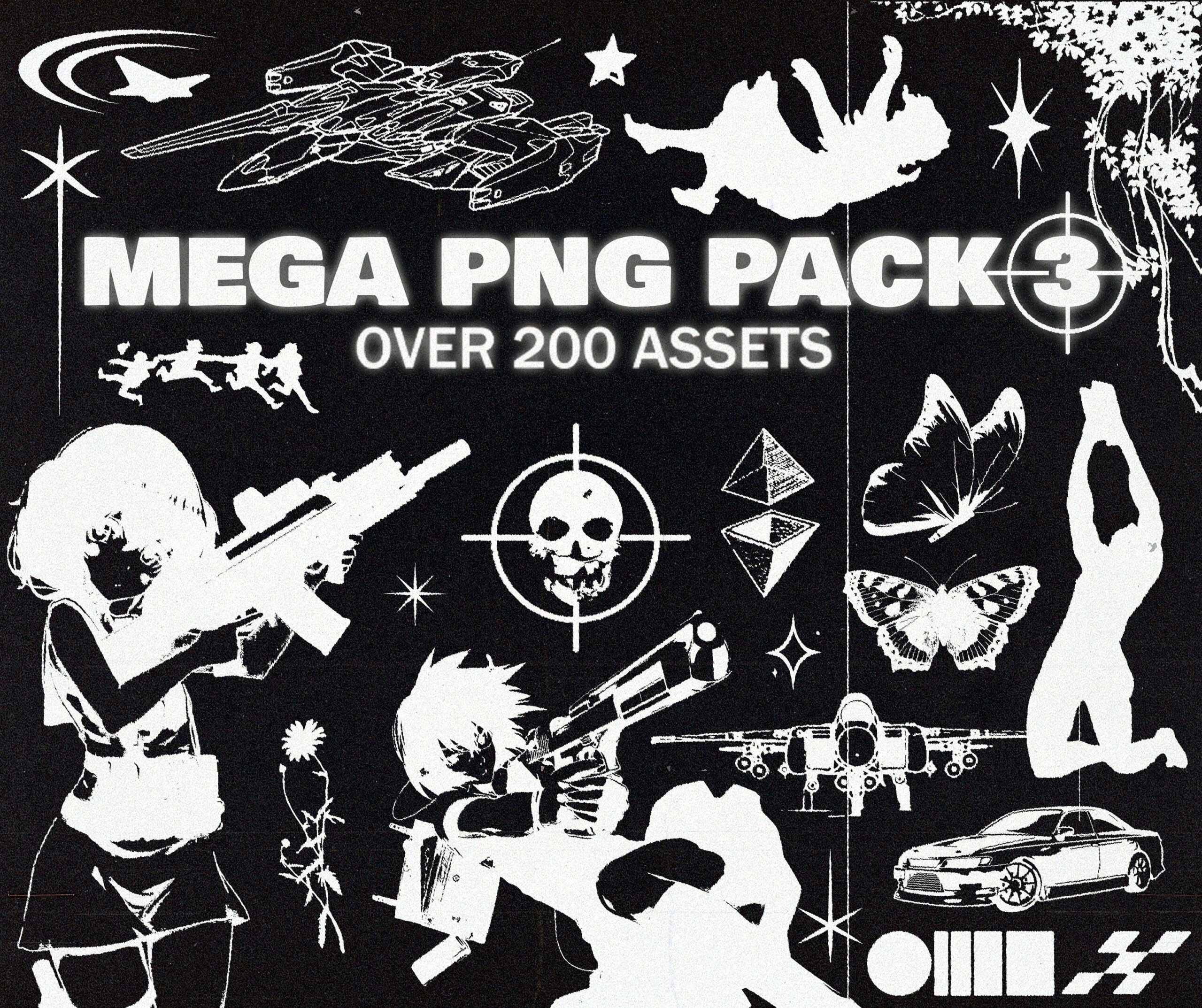 Pack 3 streetwear Mega PNG Asset